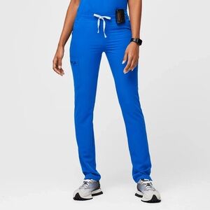 Figs Yola Skinny Scrub Pants Royal Blue Size XXS Petite